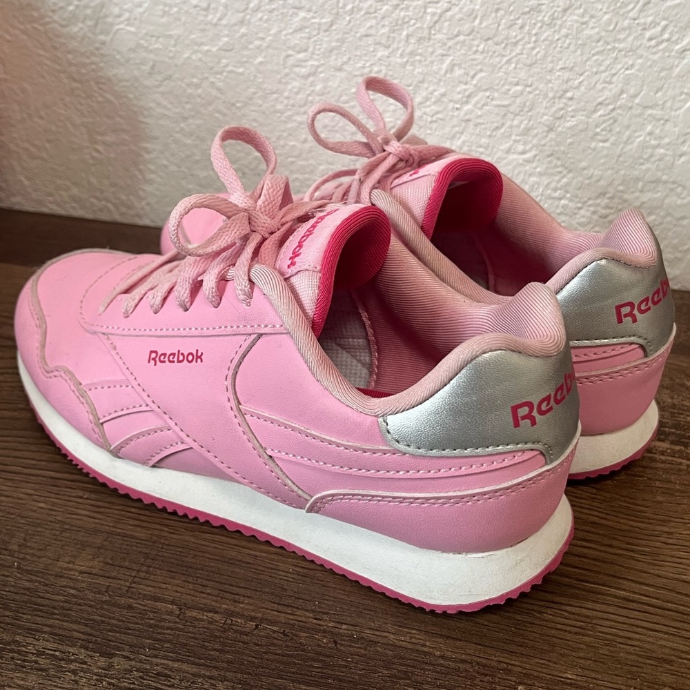 Reebok Pink and Silver Athletic Shoes